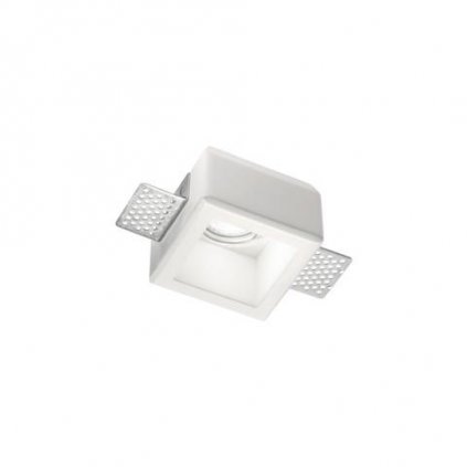 Sádrové zápustné bodové svítidlo Ideal Lux Samba Square D55 229997 GU10 1x35W IP20 hranaté bílé