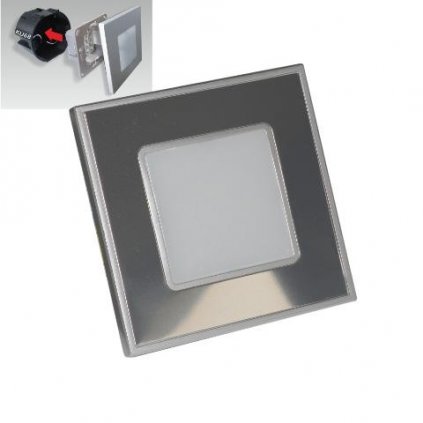 LED Schodišťové svítidlo Luxera STEP LIGHT 48304 1W 60lm 4000K IP20 zrcadlová ocel