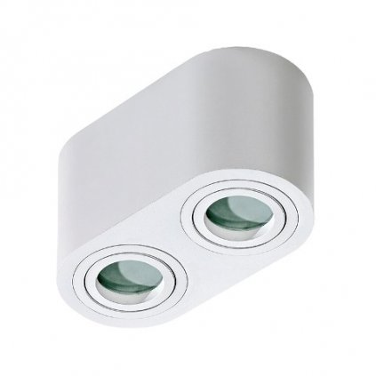 Stropní bodové přisazené svítidlo Azzardo Brant 2 IP44 white AZ2816 GU10 2x50W IP44 18cm bílé