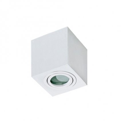 Stropní bodové přisazené svítidlo Azzardo Brant Square IP44 white AZ2822 GU10 1x50W IP44 9cm hranaté bílé