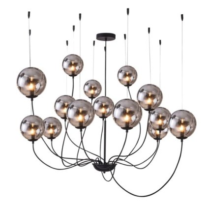 90027 zavesne svitidlo azzardo conflux 14 az2908 g9 14x33w ip20 60 160cm cerne