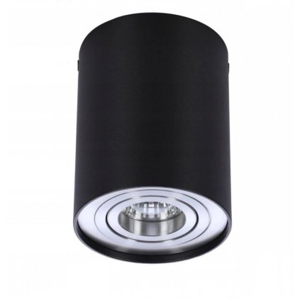 90033 stropni bodove prisazene svitidlo azzardo bross 1 black aluminium az0779 gu10 1x50w ip20 9 6cm cerno hlinikove