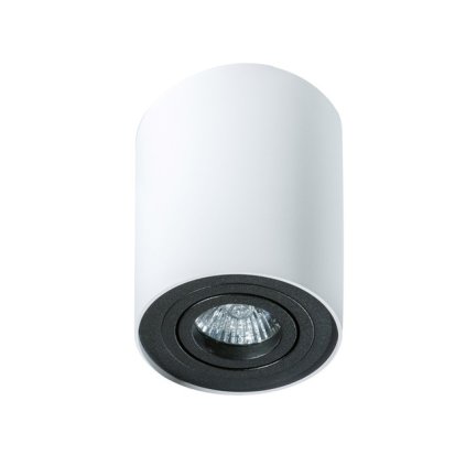 90054 stropni bodove prisazene svitidlo azzardo bross 1 white black az1436 gu10 1x50w ip20 9 6cm bilo cerne