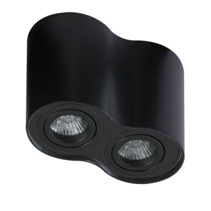 90060 stropni bodove prisazene svitidlo azzardo bross 2 black black az2136 gu10 2x50w ip20 17cm cerne