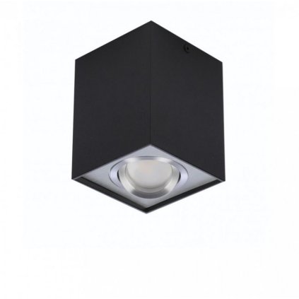 90177 stropni bodove prisazene svitidlo azzardo eloy 1 black aluminium az0930 gu10 1x50w ip20 9 5cm hranate cerno hlinikove