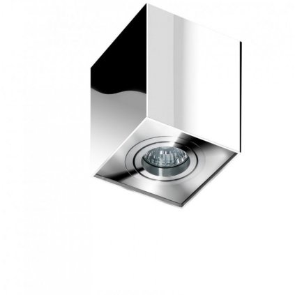 Stropní bodové přisazené svítidlo Azzardo Eloy 1 chrome AZ0873 GU10 1x50W IP20 9,5cm hranaté chromové