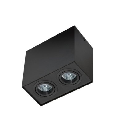 90201 stropni bodove prisazene svitidlo azzardo eloy 2 black black az2138 gu10 2x50w ip20 18 5cm hranate cerne