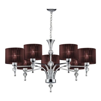 Závěsné svítidlo Azzardo Impress 7 brown AZ2902 E27 7x50W IP20 80cm hnědé