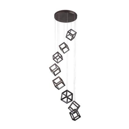 90858 led zavesne svitidlo azzardo strange 8 dimm az3151 150w 9680lm 3000k ip20 45cm stmivatelne cerne