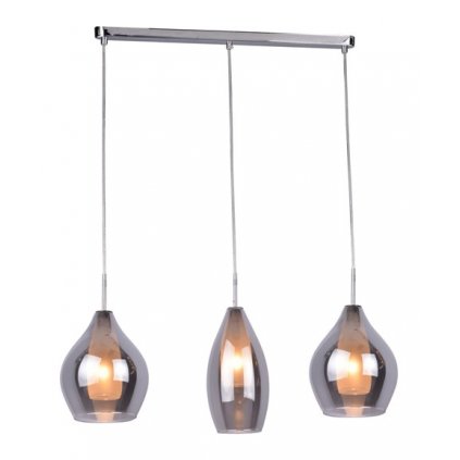 Závěsné svítidlo Azzardo Amber Milano 3 chrome AZ2149 G9 3x40W IP20 60cm chromové