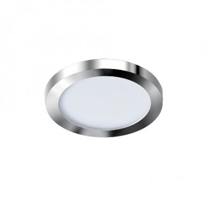 LED Stropní zápustné bodové svítidlo Azzardo Slim 9 Round 3000K IP44 chrome AZ2861 6W 500lm 3000K IP44 9cm kulaté chromové