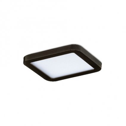 LED Stropní zápustné bodové svítidlo Azzardo Slim 9 Square 3000K IP44 black AZ2833 6W 500lm 3000K IP44 9cm čtvercové černé