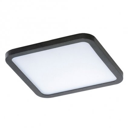 LED Stropní zápustné bodové svítidlo Azzardo Slim 15 Square 3000K IP44 black AZ2836 12W 1000lm 3000K IP44 14,5cm čtvercové černé