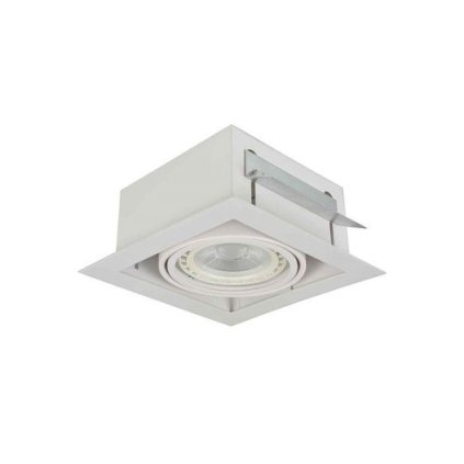 Stropní zápustné bodové svítidlo Azzardo Nova 1 white/white AZ2870 GU10+ADAP111/ES111 1x40/1x50W IP20 19,5cm bílé