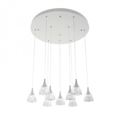 LED Závěsné svítidlo Azzardo Dalmatia 9 DIMM white AZ3144 45W 3880lm 3000K IP20 68cm bílé stmívatelné