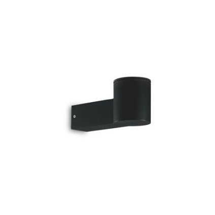 92067 venkovni nastenna zakladna ideal lux clio map1 nero 146799 e27 1x60w ip44 21 5cm cerna