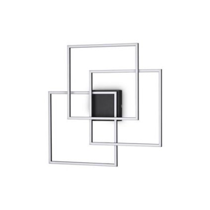 93204 led stropni a nastenne svitidlo ideal lux frame pl quadrato nero 270678 35w 3200lm 3000k ip20 59cm cerne