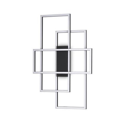 93207 led stropni a nastenne svitidlo ideal lux frame pl rettangolo nero 270661 31w 2700lm 3000k ip20 41cm cerne