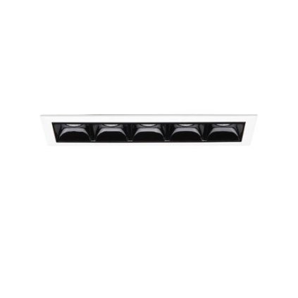 93363 led zapustne bodove svitidlo ideal lux lika 12 5w 4000k trim 267876 12 5w 1250lm 4000k ip20 14 6cm bilo cerne s rameckem