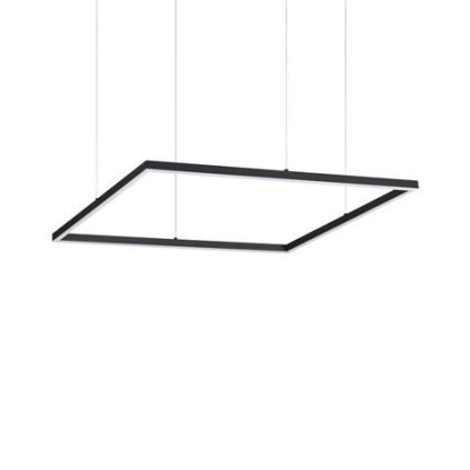 93531 led zavesne svitidlo ideal lux oracle slim d70 square bk 3000k 259185 41w 3300lm 3000k ip20 70cm hranate cerne
