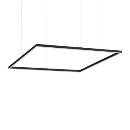 93540 led zavesne svitidlo ideal lux oracle slim d90 square bk 3000k 259208 51w 4100lm 3000k ip20 85cm hranate cerne