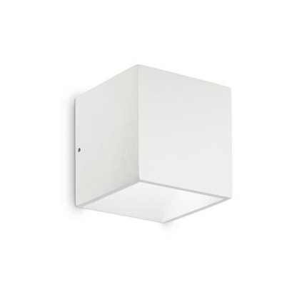 LED Venkovní nástěnné svítidlo Ideal Lux RUBIK AP1 D10 BIANCO 3000K 269313 9W 630lm 3000K IP54 10cm bílé