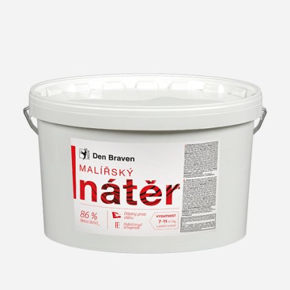 97971 den braven malirsky nater 14 kg 1 kg zdarma bily