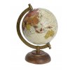 14100 Retro globus dekorační Ø 13 cm, světle žlutý