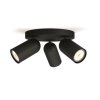 184104 5 50583 30 pn pongee svitidlo bodove gu10 3x10w bez zdroje cerna