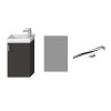 Jika PETIT Skříňka, 1 dveře levé/pravé, vč. umyvadla, zrcadla s osvětlením, pack 1+3 H45J5141753001