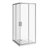 Jika NION Sprchový kout, čtverec, stříbrný lesklý profil H2512N30026661