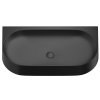 Umyvadlo Yard 800 keramické černé bez otvoru XJX0D080000