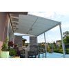 Hliníková pergola LANITPLAST WALL 43 bílá + čirý PC LG2126 AKCE2026