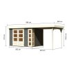 272725 1 dreveny domek karibu kerko 5 pristavek 240 cm 9194 terragrau lg2984