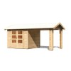 273205 dreveny domek karibu theres 3 vc pristavku 31448 natur lg3145