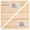 275386 6 dreveny domek karibu schwandorf 5 pristavek 240 cm vcetne zadni a bocni steny 77748 natur lg3910