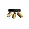 319661 2 idris bodove koupelnove svitidlo 3x gu10 5w bez zdroje 20cm kulate ip44 cerna zlata