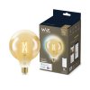 WiZ LED žárovka filament amber E27 G125 7W 640lm 2000-5000K IP20, stmívatelná
