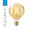 WiZ LED filament amber žárovka E27 G95 7W 640lm 2000-5000K IP20, stmívatelná
