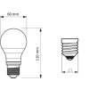 LED žárovka Philips Classic LEDbulb ND 60W A60 E27 827 FR 7W 806lm 2700K