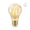 WiZ LED žárovka filament amber E27 A60 7W 640lm 2000-5000K IP20, stmívatelná