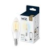 WiZ LED žárovka filament E14 C35 4,9W 470lm 2700-6500K IP20, stmívatelná