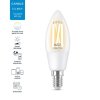 WiZ LED žárovka filament E14 C35 4,9W 470lm 2700-6500K IP20, stmívatelná