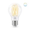 WiZ LED žárovka filament E27 A60 7W 806lm 2700-6500K IP20, stmívatelná