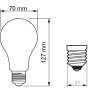 MASTER LEDBulb ND 7.3-100W E27 840 A70 CLG EEL A Žárovka 7,3W 1535lm