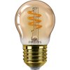 LED filament žárovka E27 P45 3W (25W) 250lm 2200K stmívatelná, jantarová