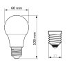 CorePro LEDbulb ND 8-60W A60 E27 827 LED Žárovka 8W 806lm SKL000449322