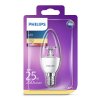 LED žárovka Philips 4W-25W B35 E14 WW CL ND RF 1BC/6 2700K