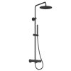 Ravak Spring Sprchový systém s termostatickou baterií, černá matná SG091.20 X070558
