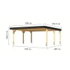 Dvojitý carport KARIBU LEIMHOLZ 1 (12160) LG4460